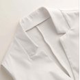 thumbnail image 7 of VNKIDY Womens Solid Color Sleeveless Leather Vest With Lapel Collar Button Closure Asymmetrical Hem Casual Outerwear For Daily Wear Streetwear White XL, 7 of 7