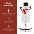 5ft Lighted PopUp Snowman, Outdoor Christmas Decor w/ 200 LED Lights