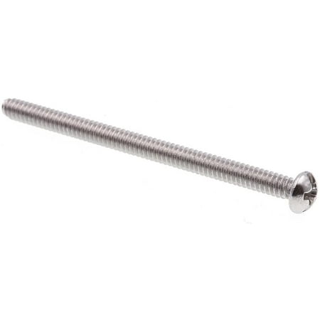 

9003381 Machine Screw Round Head Slotted/Phillips Combo #6-32 X 2 in Grade 18-8 Stainless Steel Pack of 100