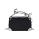 thumbnail image 1 of Bolso de mano Yinane para mujer con correa de cadena desmontable negro, 1 of 8