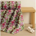 thumbnail image 4 of Soimoi Brown Cotton Poplin Fabric Leaves & Tropical Floral Watercolor Print Fabric by The Yard 56 Inch Wide, 4 of 7