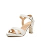 thumbnail image 1 of Sandalia DREAM PAIRS Tacones Anchos Plataforma Abierta 8.5 Blanca, 1 of 7