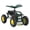 Green & Yellow, variant on Kinsuite Garden Cart Rolling Work Utility Wagon, Red, 360 Degree Swivel Seat, Adjustable Handle, 4 Rubber Wheels, Tray and Basket for Convenient Storage