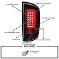 thumbnail image 3 of Spec-D Tuning Jet Black LED Bar Tail Lights Compatible with 2002-2006 Dodge Ram 1500/2500/3500, Left + Right Pair Assembly, 3 of 5