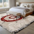 thumbnail image 4 of Red Anchor Nautical Area Rugs 8'x10', Washable Small Throw Rugs for Living Room Patio, Coastal Ocean Summer Sea Vintage Art Indoor Outdoor Rug Non-Slip Low Pile Carpet Runner Reversible Floor Mats, 4 of 8