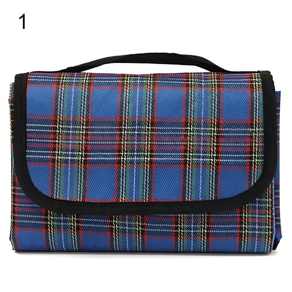 AUQ Waterproof Outdoors Beach Camping Picnic Rug Blanket Crawled Mat Pad, Blue