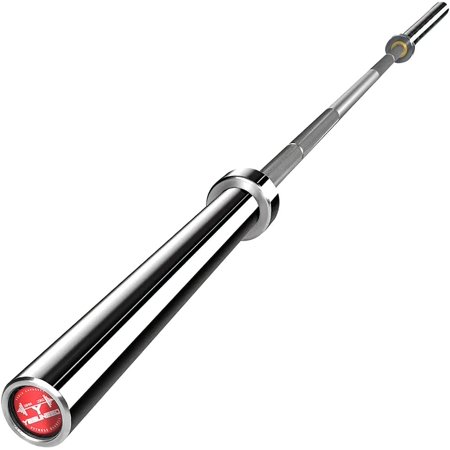 Pexfix 87-Inch Olympic Barbell Bar Strength Training Bar for Weight Lifting Hip Thrust Squatting Lunges 700lb Silver
