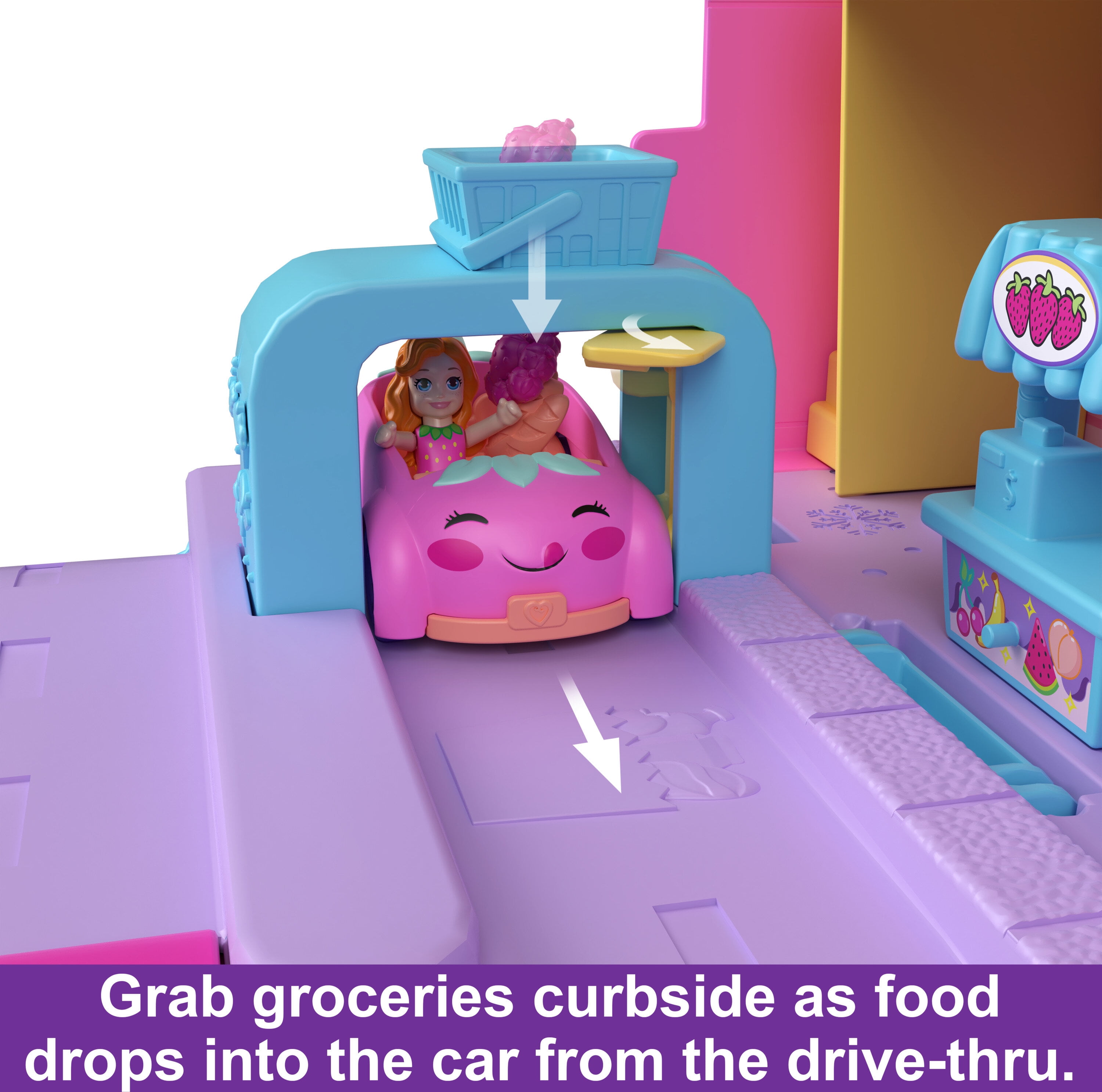 Polly Pocket Dolls & Playset, Food Toy with Micro Dolls and Accessories, MultiColor  (图5)