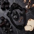 thumbnail image 5 of Werulen Halloween Photography Black Mini Photo Frame, Vintage Baroque Relief Empty Frame Prop, Spooky Display Background for Parties, Decorative Ornate Photo Frame, Gothic Style Picture Frame, 5 of 6