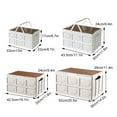thumbnail image 3 of Youkk Versatile Outdoor Toy Bin Portable Storage Collapsible Crate Easy To Install And Fold Shelf Baskets Medium size without, 3 of 6