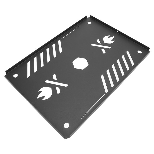 Mesa De Estufa, Placa De Unidad De Mesa De Estufa De Diseño Hueco, aleación De Aluminio, Portátil, Fácil De Limpiar, Mano De Obra Fina Para Cocinar Al Aire Para GS 450R