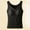 Black, variant on Antqov Thermal Tank Top Women, Solid Color Skinny with Built in Pads Seamless Base Layer Sleeveless Underwear Tops, Fall Winter Comfortable Soft Casual Thermal Vest