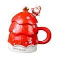 thumbnail image 4 of Taza De Café Con Diseño De árbol De Navidad, Tazas De Leche Para Regalo De Cumpleaños, Hogar, Oficina, Rojo, 4 of 8