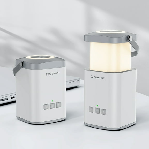 ZEEHOO 8000mAh Retractable Multi-functional Outdoor Camping Lantern - Rechargeable LED Foldable Atmosphere Light, Portable Creative Lighting for Hiking, Emergency, and Outdoor Activities