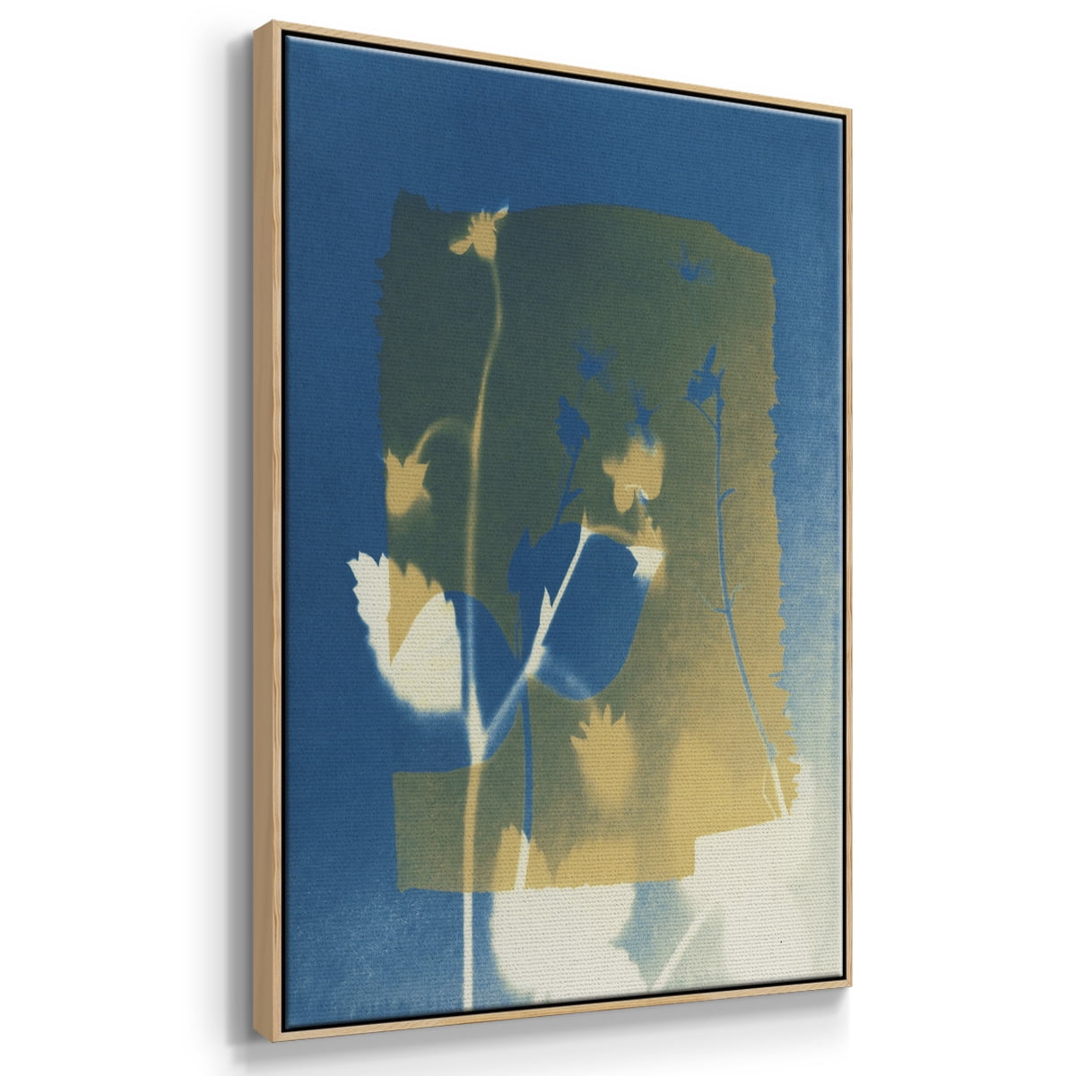 Perfectly Imperfect III Framed Premium Gallery Wrapped Canvas - Ready to Hang - 25 x 37 - Natural Wood Floating Frame
