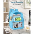 thumbnail image 2 of Mochila KIMNERPU Clear Heavy Duty Transparente Azul Cielo, 2 of 7