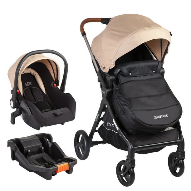 Carriola para bebe y Portabebe para auto - 3 en 1 - Moisés, Autoasiento y Carriola - Recién Nacidos o Hasta 15 kg