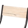 thumbnail image 6 of Baxton Studio Carmen Modern and Contemporary Oak Brown Finished Wood and Dark Brown Metal 5-Piece Dining Set, 6 of 6