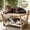 Narual Wood (Double Layers), variant on Elevated Cat Hammock Bed with Natural Sisal Scratching Mat, Removable Soft Cushion, and Wood Frame, 22" L x 17.7" W