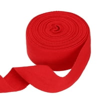 Uxcell Cotton Twill Tape Ribbon 1-5/8" 11 Yard Herringbone Webbing Tape, Red
