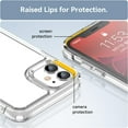 thumbnail image 4 of Case for iPhone 11 Case Slim Dropproof [Defend from Drop/Scratch/Slip/Fingerprint] Clear Acrylic Hard Back Soft TPU Bumper Hybrid Phone Cover for iPhone 11-Crystal Clear, 4 of 16
