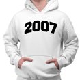 thumbnail image 2 of 2007 College Style Hoodie Sweatshirt Unisex 3X-Large White, 2 of 5