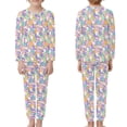 thumbnail image 3 of DISNIMO Rabbit Easter Pajamas for Kids Girls Size 16 Pajama Sets for Kids 2 Piece Pajama Set Girls Pjs Sets for Kids Long Sleeve Pajamas Girls Loungewear Set Kids Sleepwear Girls, 3 of 7