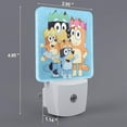 thumbnail image 2 of Johaoi Bluey for LED Night Light, Night Lights Plug into Wall with Dusk-to-Dawn Sensor Nightlight for Bedroom, Bathroom, Nursery, Hallway, Kitchen-UK, 2 of 7