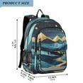 thumbnail image 2 of FORMRS School Backpack 17" Student Travel Bag with Laptop Compartment, Dark Mountains, 2 of 7