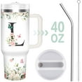 thumbnail image 2 of Christian Gifts for Women, Initial L Tumbler 40Oz with Handle and Straw, Religious Inspirational Gifts for Women Christmas Birthday, 2 of 6