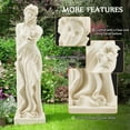 thumbnail image 4 of Erinnyees Large 51" Outdoor Garden Nymph Statue - Roman Goddess of Spring Flowers Sculpture for Patio, 4 of 7