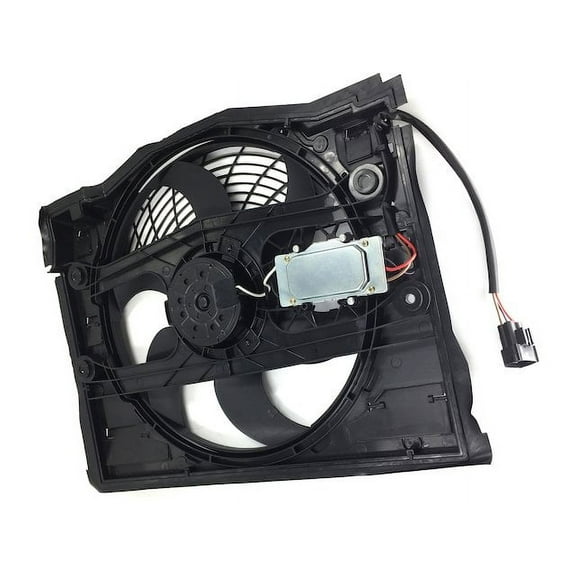 A/C Condenser Fan Assembly - Compatible with 2001 - 2006 BMW 330i 2002 2003 2004 2005