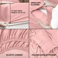 thumbnail image 4 of Juego de sábanas Utopia Bedding de microfibra cepillada, color rosa, 3 unidades, 4 of 7