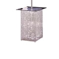 thumbnail image 4 of Benjara 59" Floor Lamp with Glass Tabletop- Crystal Stand- Metal- Clear, 4 of 7