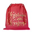 thumbnail image 1 of Puntoco Bolsa de regalo de Navidad roja Bolsa de regalo con cordón de bolsillo con cordón de Navidad, Almacenamiento en el hogar, 1 of 1