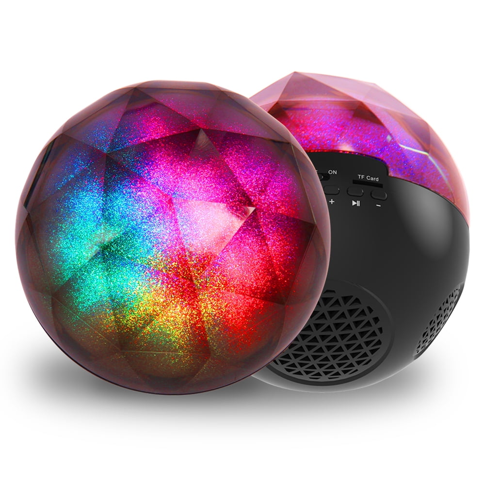 Aduro LED Bluetooth Speaker with Pulsating Lights, Sphere Shaped