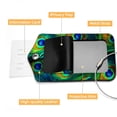 thumbnail image 4 of Luggage Tag, Travel Tags, Handbag Tag - Square PU Leather 2 Pack with Privacy Cover and Stainless Steel Ring - Suitable for Travel, Backpack, Handbag [Amazon Approved] Peacock Feather, 4 of 7