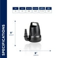 thumbnail image 4 of Alpine Corporation Hurricane Pump 1500Gph / 33 Ft. Cord, 4 of 14