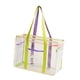 thumbnail image 5 of Bolso transparente Playa Moda PVC Almacenamiento Bolso Neceser Mujer Organizador Hombro Violeta Jinwen Bolsas transparentes, 5 of 7