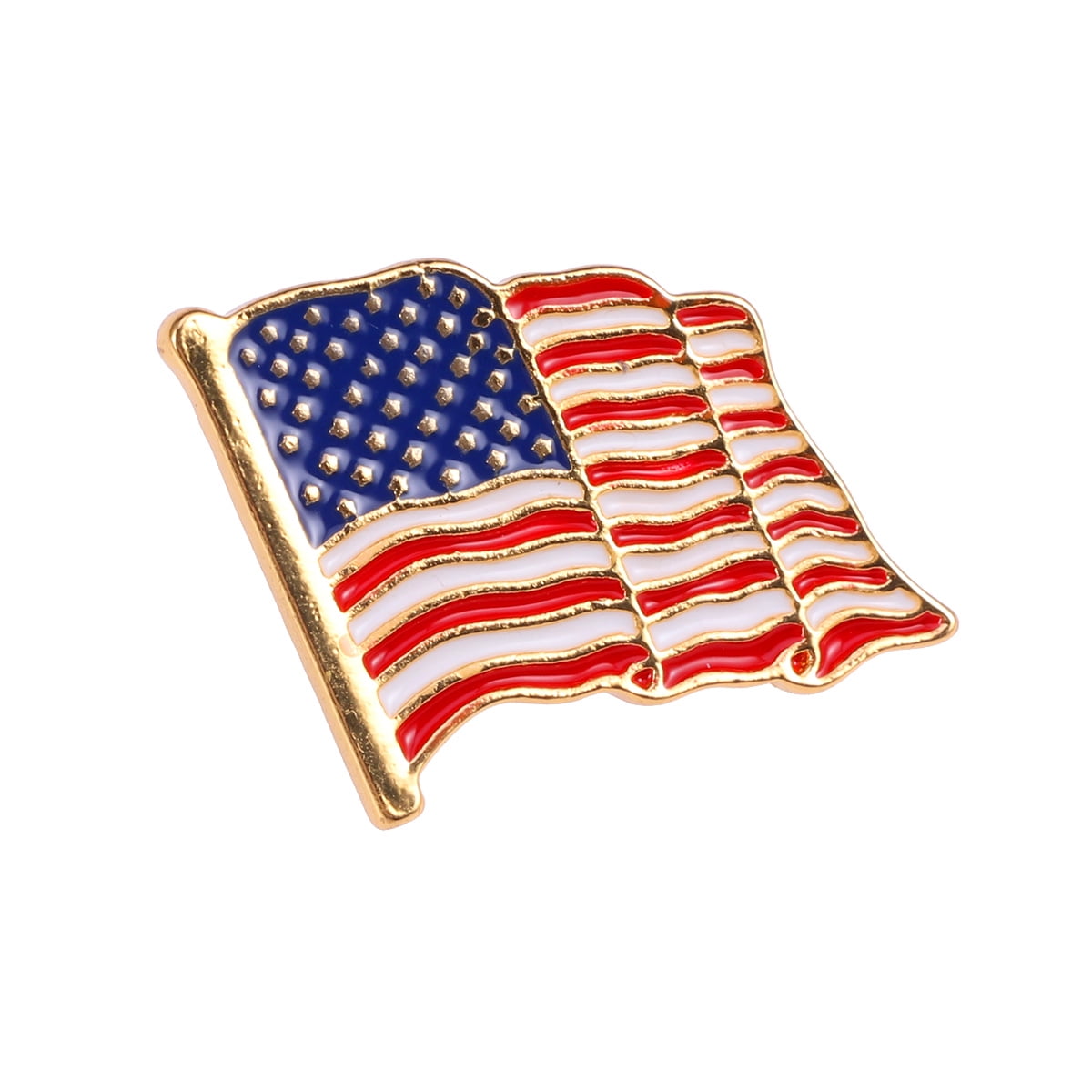 Rosarivae 1pc National Flag Brooch Creative Alloy Lapel Pin Brooch