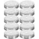 thumbnail image 1 of 10pcs Canning Lids Stainless Steel Mason Jar Airtight Lids with Straw Hole Mason Can Lids, 1 of 3