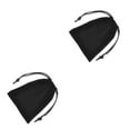 thumbnail image 1 of Sonducket Jewellery Pouch Drawstring Bags Necklace Rings Solid Packaging Candy Display Wedding Handicrafts Gifts Pouches Presents Negro 2Conjunto, 1 of 6