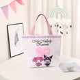 thumbnail image 1 of Ruunjoy kawaii sanrio bolsa de almuerzo de gran capacidad anime kawaii Kuromi Mymelody Cinnamoroll bolso de lona para mujer bolsas de almuerzo, 1 of 4