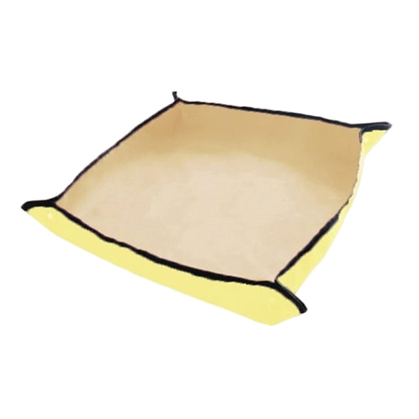 Estera de trasplante de plantas, plegable, impermeable y espesante para jardinería. Amarillo 50cmx50cm