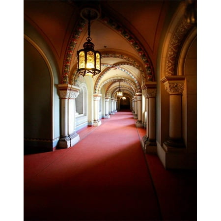 Image of ABPHOTO Polyester 5x7ft Vintage Corridor Photography Backdrops Photo Props Studio Background