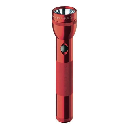 2d Standard Flashlight - MAGLITE Industrial Handheld Light,LED,Red TT2D036K