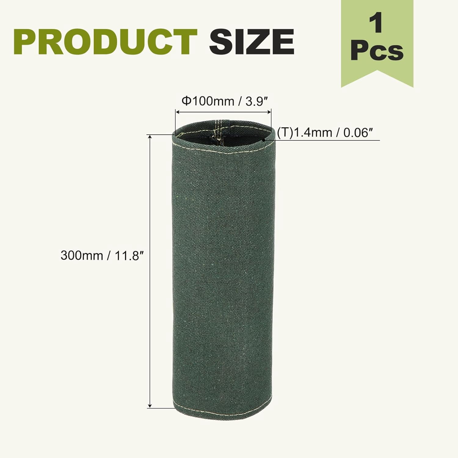 MKEUDQ-Duct Connector (4") - Flexible Canvas Female Fit Air Duct Vibration Noise Reducing Ducting Coupler Pipe Fitting Coupling for HVAC Ventilation Exhaust Fan Vent Systems, Green