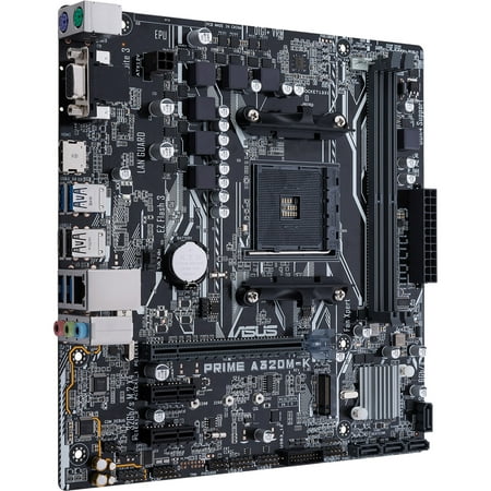 Asus Prime A320M-K AMD Ryzen AM4 DDR4 HDMI VGA M.2 USB 3.1 Micro-ATX A320 (Best Motherboard For Amd Ryzen 5 1600x)