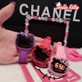 thumbnail image 2 of Hello Kitty-reloj inteligente electrónico para niños, pulsera de cuarzo con dibujos animados, relojes de Gel de sílice, impermeable, LED, 2 of 4