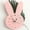 Pink, variant on Cartoon Rabbit Wall Clock Wooden Mute Bunny Head Wall Clock Cute Wall Decor for Bedroom Living Room Office Home Decoration White